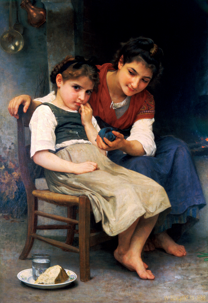  阿道夫·布格罗 Adolphe Bouguereau —— 发小脾气